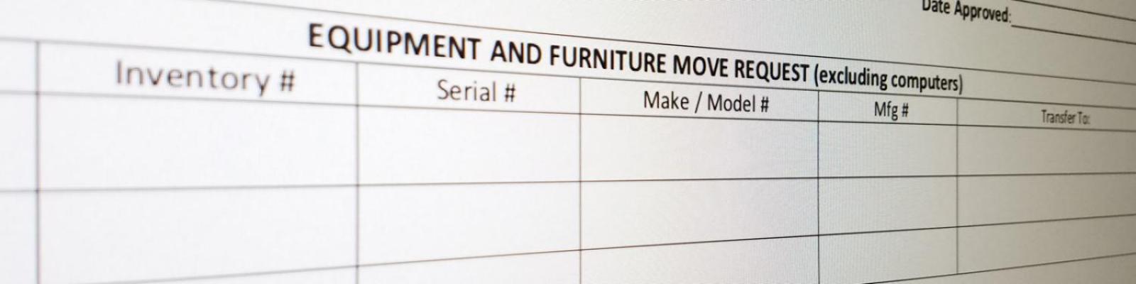 equipment and furniture move request form