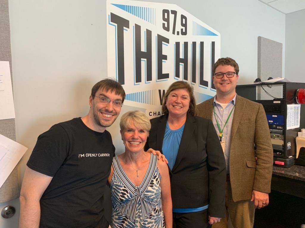 radio host and durham tech staff at wchl the hill  