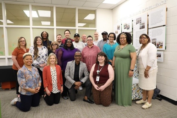 Members of the Leadership Academy posing for a group photo