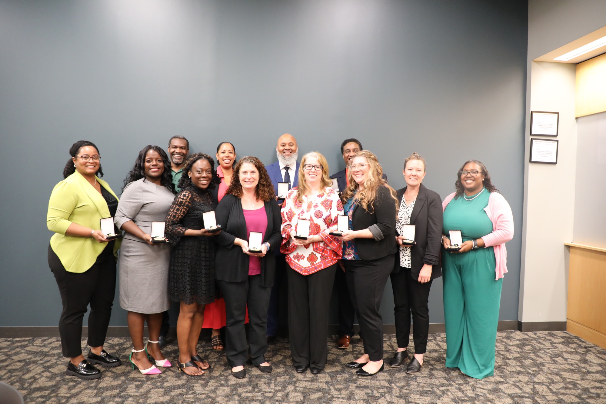 The inaugural cohort of the President’s Emerging Leaders Institute posing for a photo