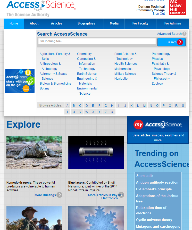 accessscience home page