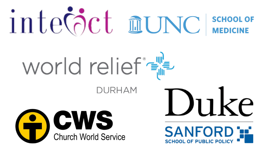 Interact, UNC School of Medicine, World Relief Durham, Church World Service, Duke Sanford School of Public Policy, 