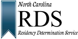 North Carolina RDS Residency Determination Service logo