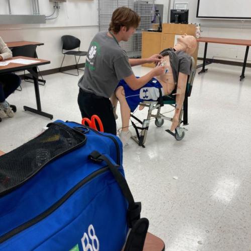 EMS class at Durham Tech's Orange County Campus.